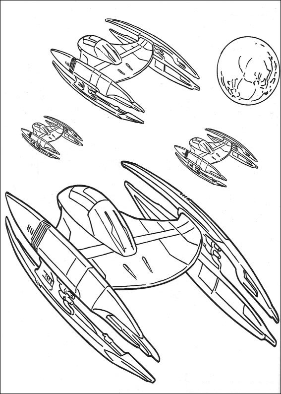 Plansa de colorat cu Star Wars 43 48